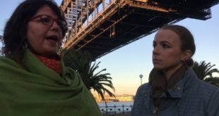 Climate Emergency Action at Sydney Harbour Bridge: Jo Dodds