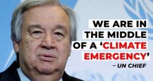 #CoveringClimateNow | We Are in A 'Climate Emergency', Governments Must Act : UN Chief