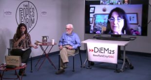 Global Green New Deals: social movements and climate emergency discussion with David Harvey | DiEM25