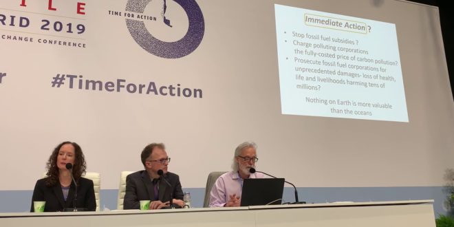 Our Oceanic Climate Emergency: COP25 Madrid: Life on Land Needs Life in the Oceans: Part 2 of 2