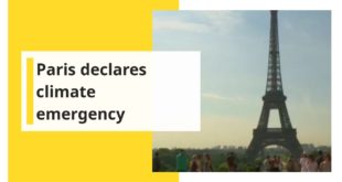 Paris declares climate emergency