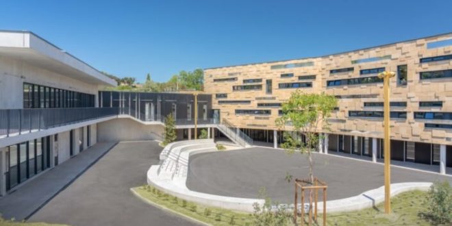 A clean-energy school in southern France draws power from the sun