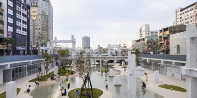 An old mall becomes an urban lagoon and public square in central Tainan