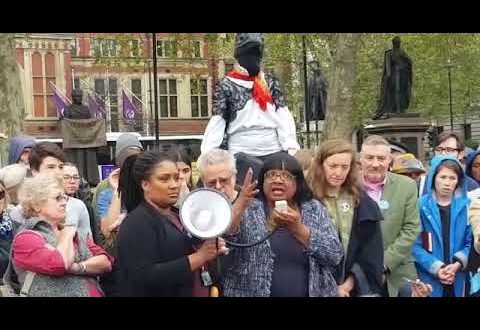 Diane Abbott MP, "The climate emergency is the most important issue facing us"- Extinction Rebellion
