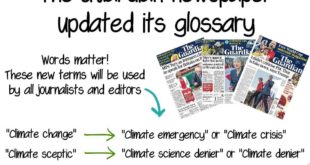 Good news! Because words matter, the  (UK newspaper) updated its glossary in 201...