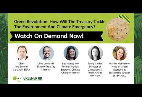 Green Revolution - How Will The Treasury Tackle The Environment & Climate Emergency?