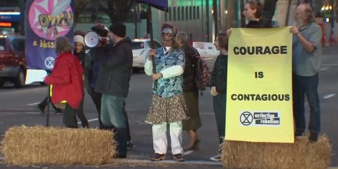 Portland activists rally to declare climate change emergency