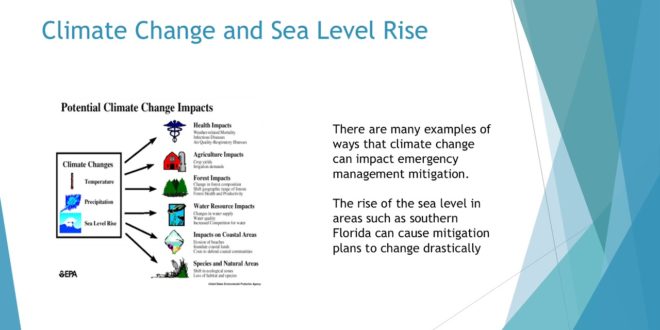 The Role of Emergency Management and Climate Change/Sea Level Rise