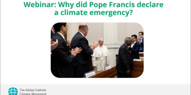 Webinar: Why did Pope Francis declare a climate emergency?
