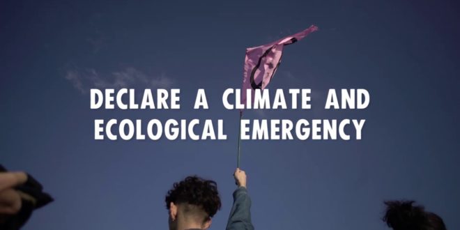 "This is an emergency, it's time to act!" - International Extinction Rebellion