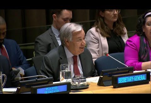 "We are in an unfolding climate emergency" - UN Chief