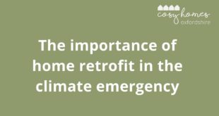 Cosy Homes Oxfordshire | The importance of home retrofit in the climate emergency