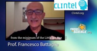 Prof. Francesco Battaglia - (In Italians) One of 100 Italian Scientists Who Reject Climate Emergency