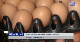 Surveying fresh market, people adapting to state of emergency