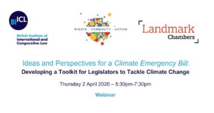 Webinar: Ideas and Perspectives for a Climate Emergency Bill