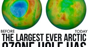 An ozone hole over the Arctic that was the largest ever recorded there has close...