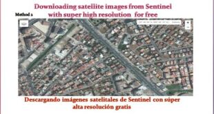 Downloading satellite images from Sentinel with super high resolution  for free