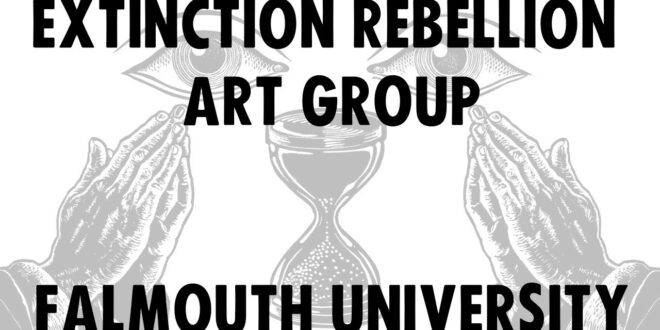 Extinction Rebellion Arts Group at the Illustration Open Forum, Falmouth, UK.