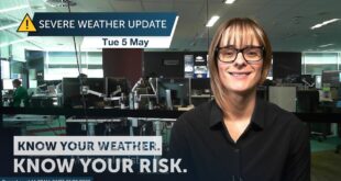 Severe Weather Update: strong cold front impacting southwest WA 5 May 2020