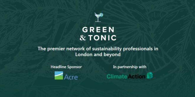Green & Tonic - Urgency of the Climate Emergency - 10th September 2019