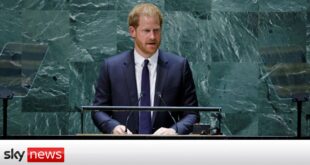 'Our world is on fire,' says Prince Harry in climate change warning