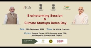 Brainstorming Session & Climate Startups Demo Day by Climate Change Department of Gujara