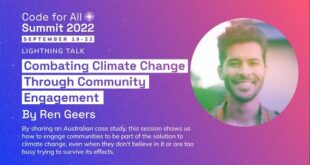 Lightning Talk: Combating Climate Change Through Community Engagement