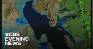 Satellite images reveal Utah's Great Salt Lake is drying up due to climate change