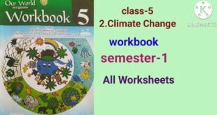class-5 #2.climate change # EVS#workbook#semester-1#All worksheets