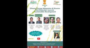 Climate Change Adaptation & Disaster Risk Reduction towards Sustainable Development.| DISASTER IN IN