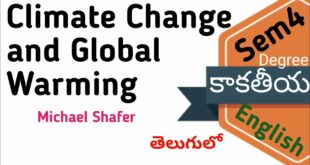Climate Change and Global Warming Michael Shafer KU Degree Semester 4 English