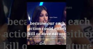 Harnaaz's answer about climate change|#harnaazsandhu |#motivationalvideo |@Insto Times |#shorts