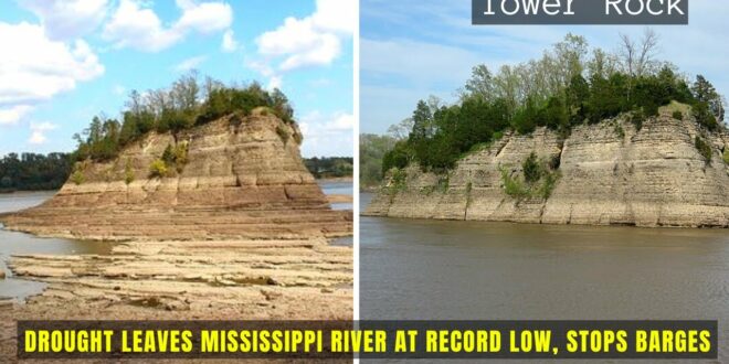 It’s not climate change! Mississippi River Continues To Sink To Record Lows Due To Historic Drought