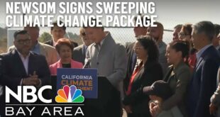 Newsom in Bay Area to Sign California's Sweeping New Climate Change Package
