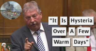 Sammy Wilson Laughed At During Climate Change Rant!
