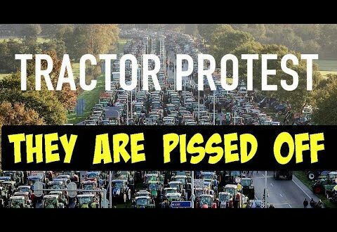 Tractor Protest - Dutch Farmer protesting new climate change regulations