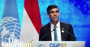 Acting on climate is 'right thing to do', says Rishi Sunak at Cop27
