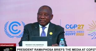 COP27 | President Ramaphosa briefs the media on impact of climate change in Africa