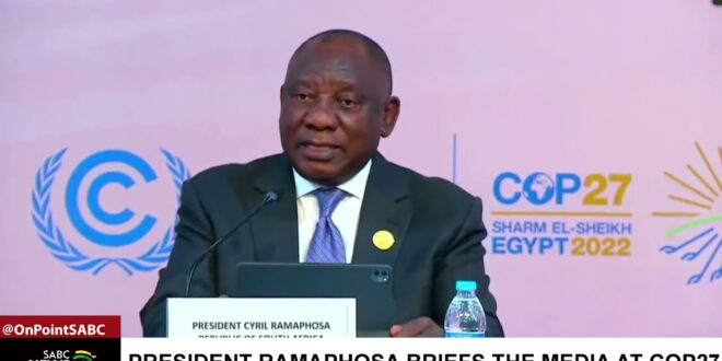 COP27 | President Ramaphosa briefs the media on impact of climate change in Africa