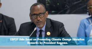 COP27 Side Event on Promoting Climate Change Education | Remarks by President Kagame.