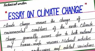 Essay on Climate change in English || Short essay on Climate change || Climate change essay