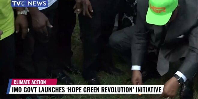 Hope Uzodinma Launches "Hope Green Revolution" Initiative to Tackle Climate Change