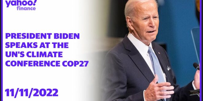 President Biden speaks at the UN's Climate Conference COP27