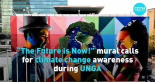 “The Future is Now!” mural calls for climate change awareness during UNGA