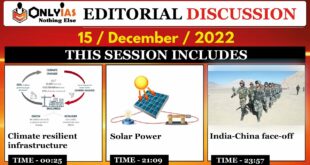 15 December 2022, Editorial And Newspaper Analysis, Climate Change, India - China Faceoff