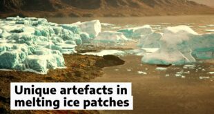 Climate change reveals unique artefacts in melting ice patches