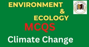 Ecology & Environment || Climate Change || Mcqs