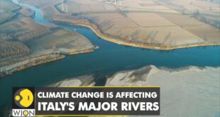 Italy's longest river, the Po, is drying up as climate change is affecting Italy's major rivers