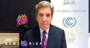 John Kerry on Taiwan, Climate change, and Joe Biden - BBC Newsnight