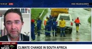 The role of climate change in South Africa Prof Francois Engelbrecht